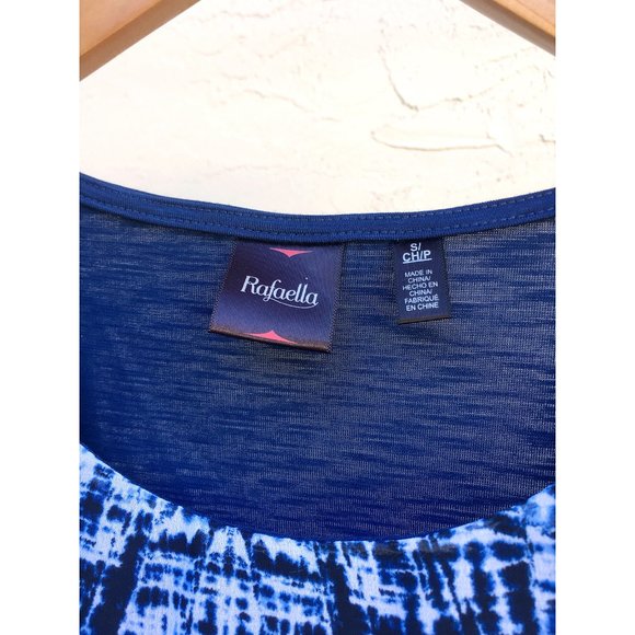 Rafaella Blue Layered Sleeveless Top (S/P/CH) - Picture 4 of 5